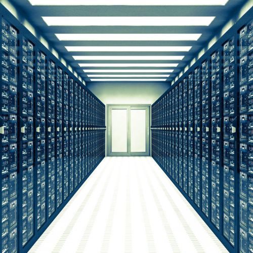 Room full of computer servers